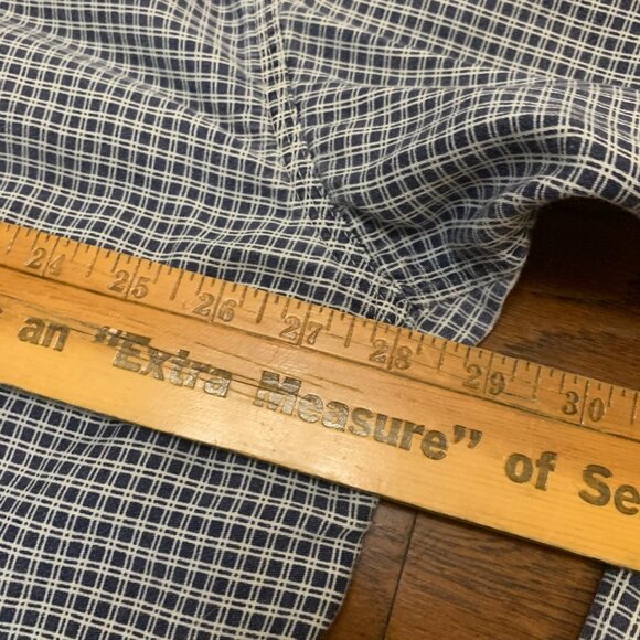 Ariat Work FR Men's Checkered Button-Down Shirt XXL Navy & White - Picture 10 of 16